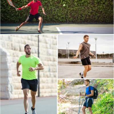 4 Pack Mens 2 in 1 Running Workout Shorts with Liner, Gym Athletic Quick Dry Sport Shorts with Pockets