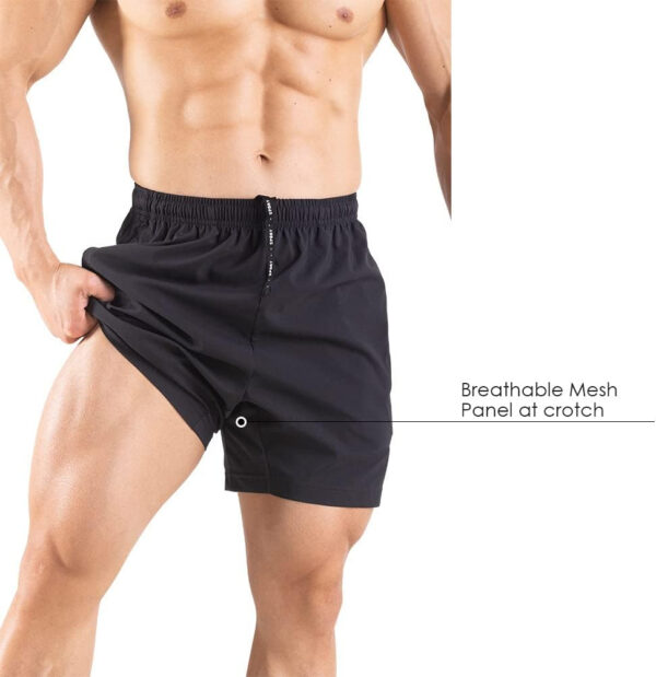 689ae87b5716339d8deafb96e67ad882224a7ffdf242910c56ca2.jpg Men's 5" Running Shorts 2 Pack Quick Dry Athletic Workout Gym Shorts with Zipper Pockets