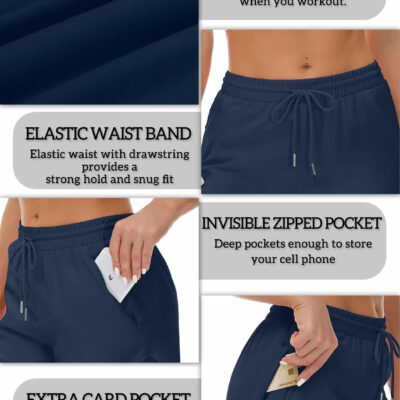 689ae95ccb5227ede10e8826cab4f9cc2db3144bf1ddcfce5630e.jpg Women's Running Shorts with Liner 3 Zipper Pockets Elastic Workout Athletic Gym Yoga Shorts