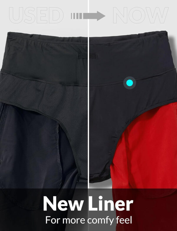 689aeb4eb88b1bafb070f52e853832de1441eb4425b220e5b6821.jpg baleaf Women's 5" Workout Shorts Gym Running Shorts Athletic with Liner High Waistband Quick Dry Sports Zipper Pockets
