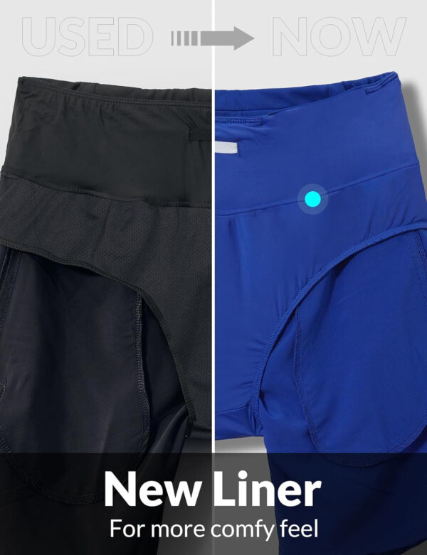 689aeb67129de3ca442b9eef8c86a1fe7ef4e29a7726b2c6fc882.jpg baleaf Women's 5" Workout Shorts Gym Running Shorts Athletic with Liner High Waistband Quick Dry Sports Zipper Pockets