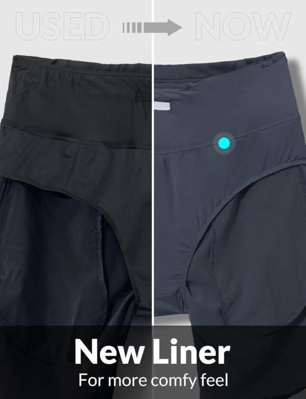 689aeb754a6629a71177e8a32ddbce975a7260e71afb7f147e6d7.jpg baleaf Women's 5" Workout Shorts Gym Running Shorts Athletic with Liner High Waistband Quick Dry Sports Zipper Pockets