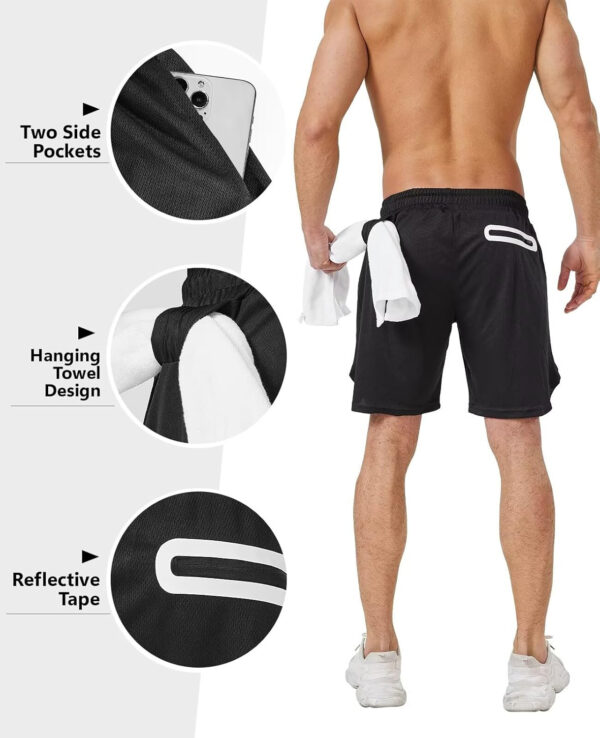 689aebe68983d2b7bc14c7c0451d4dffd26a9e4e46756e9f1a4d9.jpg 3 Pack Men's 2 In1 Gym Shorts Men with Pockets 7 inch Workout Shorts Men Running Shorts with Liner&Towel Loop