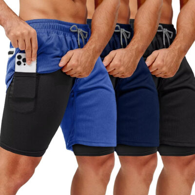 689aebf3dd65ae575f7cdb010b24f039b9cc9df5c410f3bc7c470.jpg 3 Pack Men's 2 In1 Gym Shorts Men with Pockets 7 inch Workout Shorts Men Running Shorts with Liner&Towel Loop