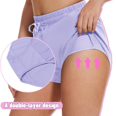 High Waisted Running Shorts for Women with Pockets, 2.5" Black Athletic Workout Gym Yoga Spandex Dolphin Shorts