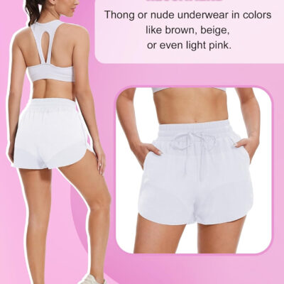 High Waisted Running Shorts for Women with Pockets, 2.5" Black Athletic Workout Gym Yoga Spandex Dolphin Shorts