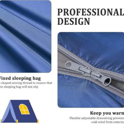 689b09feb345308ed6cde006a33fe6bbca57400a933e90fa3be6b.jpg ECOOPRO Warm Weather Sleeping Bag - Portable, Waterproof, Compact Lightweight, Comfort with Compression Sack - Great for Outdoor Camping, Backpacking & Hiking-83 L x 30" W Fits Adults