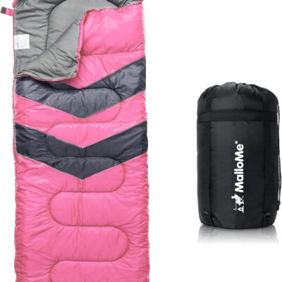 MalloMe Sleeping Bags for Adults Cold Weather & Warm - Backpacking Camping Sleeping Bag for Kids 10-12, Girls, Boys - Lightweight Compact Camping Essentials Gear Accessories Hiking Sleep Must Haves