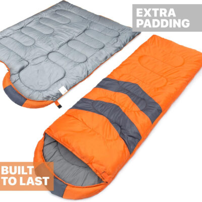 MalloMe Sleeping Bags for Adults Cold Weather & Warm - Backpacking Camping Sleeping Bag for Kids 10-12, Girls, Boys - Lightweight Compact Camping Essentials Gear Accessories Hiking Sleep Must Haves