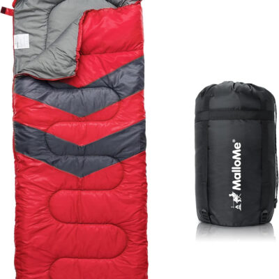 MalloMe Sleeping Bags for Adults Cold Weather & Warm - Backpacking Camping Sleeping Bag for Kids 10-12, Girls, Boys - Lightweight Compact Camping Essentials Gear Accessories Hiking Sleep Must Haves