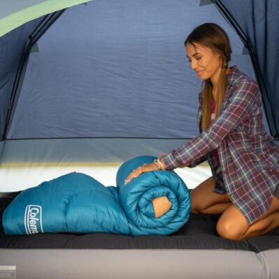 689b0b4ebcccf10658e3973cb6cde823ecbfed4cd340fe9e7c652.jpg Coleman Brazos 20/30°F Adult Cool-Weather Sleeping Bag with No-Snag Zipper & Stuff Sack, Machine Washable, Great for Camping, Traveling, Guests, & More