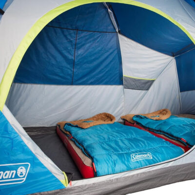 689b0b4fcdded324de54c9fd6f2dbc61673ef111f5e4955d645e3.jpg Coleman Brazos 20/30°F Adult Cool-Weather Sleeping Bag with No-Snag Zipper & Stuff Sack, Machine Washable, Great for Camping, Traveling, Guests, & More