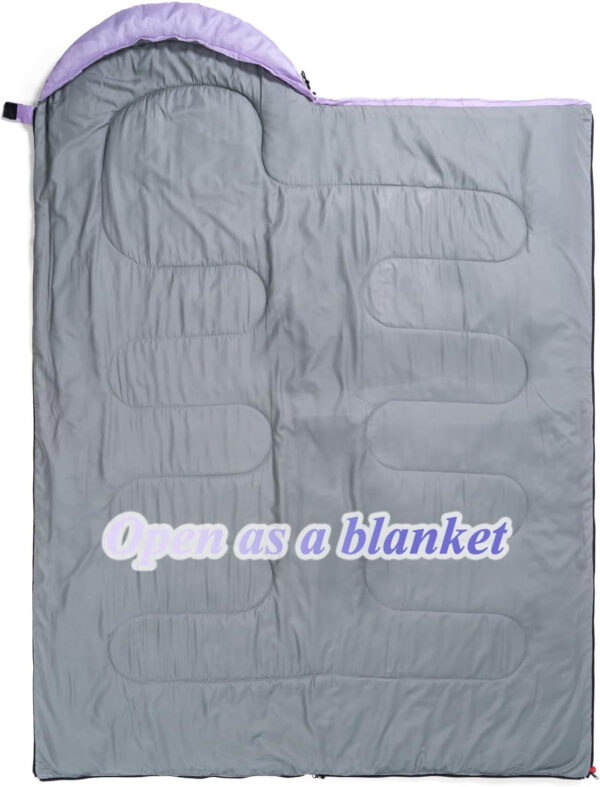 Sleeping Bag - 3 Seasons for Adults Kids Boys Girls Camping Hiking - Warm Cold Weather Lightweight Portable with Compression Bag for Backpacking in Spring, Summer, Fall and Winter
