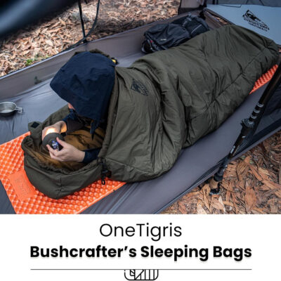 689b0c20424e0fee695d2ec537a3933a2b3196ff6e2ae7d33037a.jpg OneTigris Bushcrafter’s Sleeping Bags, Mummy Sleeping Bag for Camping Hiking Backpacking, Survival Gear