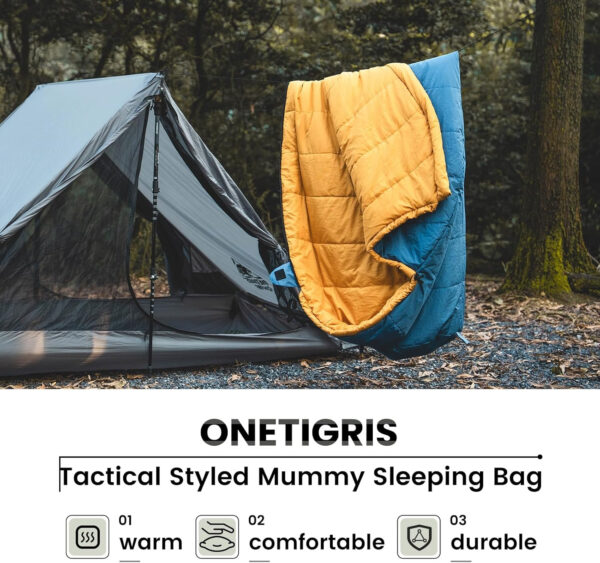 689b0c297e4f47cd3534bd21621adb3a4836cc77eb22a2fdd56d9.jpg OneTigris Bushcrafter’s Sleeping Bags, Mummy Sleeping Bag for Camping Hiking Backpacking, Survival Gear