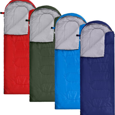 Macarrie 4 Pcs 0 Degree Camping Sleeping Bags Bulk for Adults 4 Season Warm Cold Weather Sleeping Bags with Compression Sack Lightweight Portable Waterproof for Backpacking Hiking Outdoor