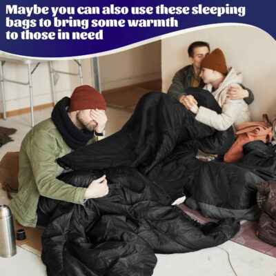 Macarrie 4 Pcs 0 Degree Camping Sleeping Bags Bulk for Adults 4 Season Warm Cold Weather Sleeping Bags with Compression Sack Lightweight Portable Waterproof for Backpacking Hiking Outdoor