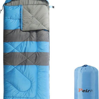 Sleeping Bags, Camping Sleeping Bag for Adults, 3 Season Warm & Cool Weather, Lightweight Waterproof Sleeping Bags for Indoor Outdoor Camping Traveling Backpacking, Pink/Blue/Black