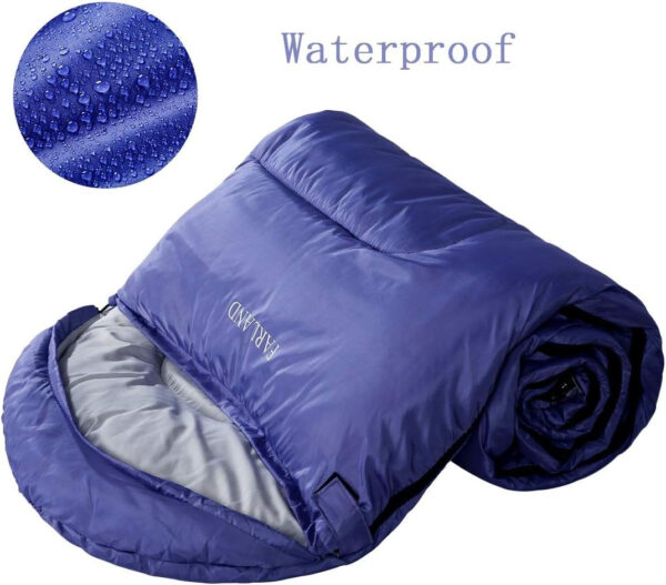 689b0d55507cc2fdbef2b8fc8d6369ac072fc0e005892fa3f02f1.jpg FARLAND Sleeping Bags 30℉ for Adults Teens Kids with Compression Sack Portable and Lightweight for 3-4 Season Camping, Hiking,Waterproof, Backpacking and Outdoors