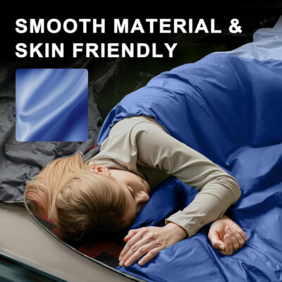Ultralight Warm Weather Sleeping Bag - Portable, Waterproof, Compact Lightweight, Comfort with Compression Sack - Great for Outdoor Camping, Backpacking & Hiking