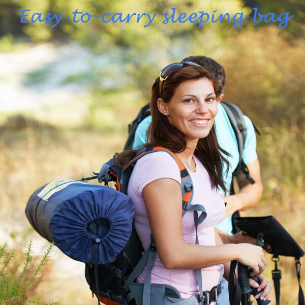 Tuphen Double Sleeping Bag, Sleeping Bag with 2 Pillows, Queen Size XL Bag for 2 People, Cold Warm Weather- 3 Seasons, Waterproof Adults for Camping, Backpacking or Hiking