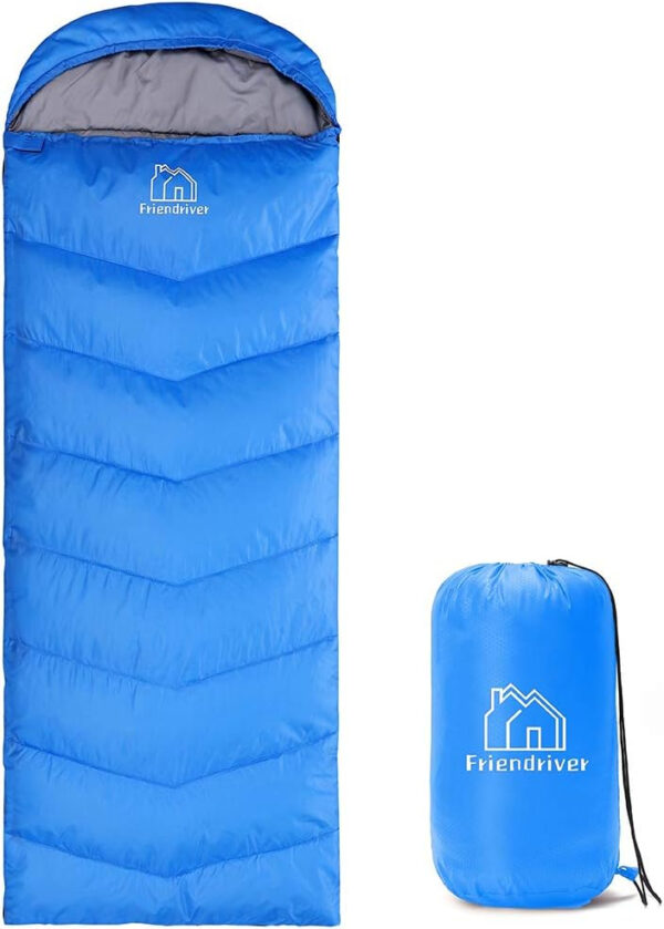 689b0e77da66daa6a97650b867351f6eb88ed0b9fec002cda27ed.jpg XL Size Upgraded Version of Camping Sleeping Bag 4 Seasons Warm and Cool, Lighter Weight, Adults and Children Can Use Waterproof Camping Bag, Travel and Outdoor Activities