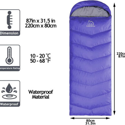 689b0e799c5c8673feba4fc83170d02bbc5af5d820a1469a608e9.jpg XL Size Upgraded Version of Camping Sleeping Bag 4 Seasons Warm and Cool, Lighter Weight, Adults and Children Can Use Waterproof Camping Bag, Travel and Outdoor Activities