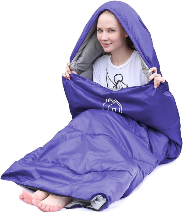 689b0e7b902515f02e7be81394c425c2cb4d0fd761cccdfa88831.jpg XL Size Upgraded Version of Camping Sleeping Bag 4 Seasons Warm and Cool, Lighter Weight, Adults and Children Can Use Waterproof Camping Bag, Travel and Outdoor Activities