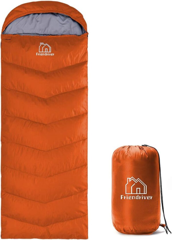 689b0e813c3847ad1bafd4e4cc1cb886e2547c9d26c70f2bd09c1.jpg XL Size Upgraded Version of Camping Sleeping Bag 4 Seasons Warm and Cool, Lighter Weight, Adults and Children Can Use Waterproof Camping Bag, Travel and Outdoor Activities