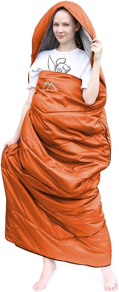 689b0e86cdd5820ac9daa37d0600d8a031b0bba19954f60ff4c77.jpg XL Size Upgraded Version of Camping Sleeping Bag 4 Seasons Warm and Cool, Lighter Weight, Adults and Children Can Use Waterproof Camping Bag, Travel and Outdoor Activities