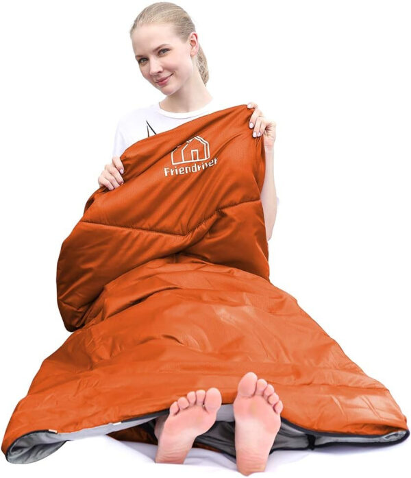 689b0e87ab8254df0aad38f6a616b181b6cda990aeb73f4d08627.jpg XL Size Upgraded Version of Camping Sleeping Bag 4 Seasons Warm and Cool, Lighter Weight, Adults and Children Can Use Waterproof Camping Bag, Travel and Outdoor Activities