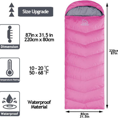 689b0e8b28e07f4ff5b51596e779841ccb7f849beef72e4d18622.jpg XL Size Upgraded Version of Camping Sleeping Bag 4 Seasons Warm and Cool, Lighter Weight, Adults and Children Can Use Waterproof Camping Bag, Travel and Outdoor Activities