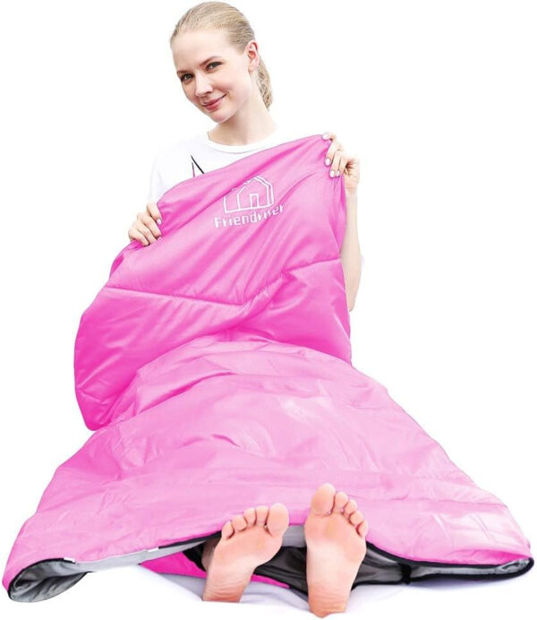 689b0eac13a9a4d02211853829d86472554a672acf6fd3880bd52.jpg XL Size Upgraded Version of Camping Sleeping Bag 4 Seasons Warm and Cool, Lighter Weight, Adults and Children Can Use Waterproof Camping Bag, Travel and Outdoor Activities