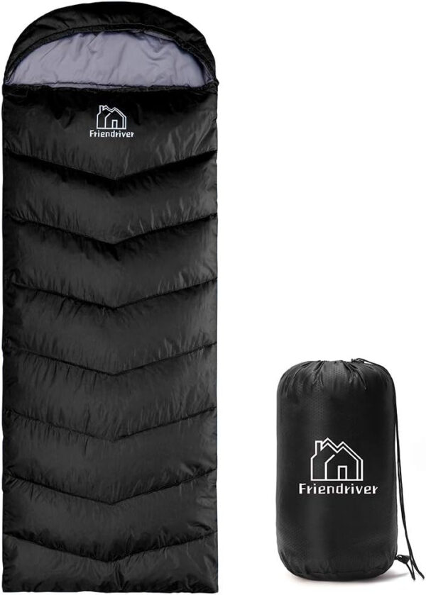 689b0eae894107044e8e534119f6bef1220eafc067e39e43a0410.jpg XL Size Upgraded Version of Camping Sleeping Bag 4 Seasons Warm and Cool, Lighter Weight, Adults and Children Can Use Waterproof Camping Bag, Travel and Outdoor Activities