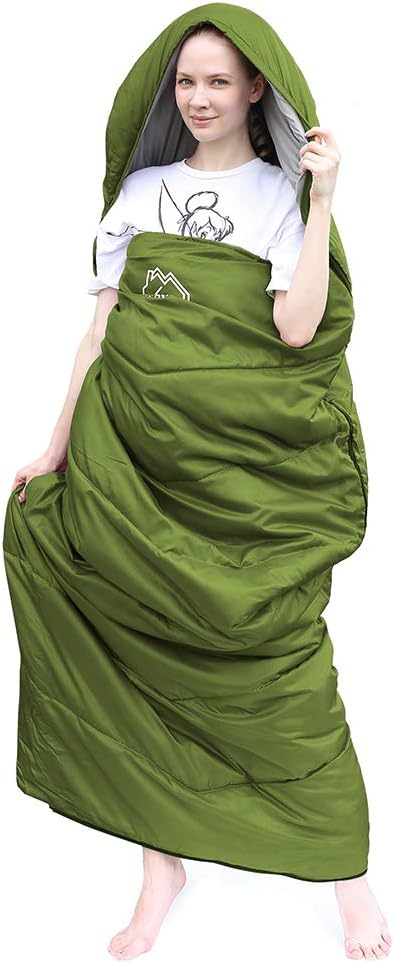 689b0ebc745eb0b2044727448207a9237eb47f27cd0b7ff22b209.jpg XL Size Upgraded Version of Camping Sleeping Bag 4 Seasons Warm and Cool, Lighter Weight, Adults and Children Can Use Waterproof Camping Bag, Travel and Outdoor Activities