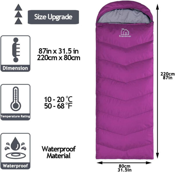 689b0ec0aba0d5c98588f5e9f8d40b9c1029b7f357763caa48719.jpg XL Size Upgraded Version of Camping Sleeping Bag 4 Seasons Warm and Cool, Lighter Weight, Adults and Children Can Use Waterproof Camping Bag, Travel and Outdoor Activities