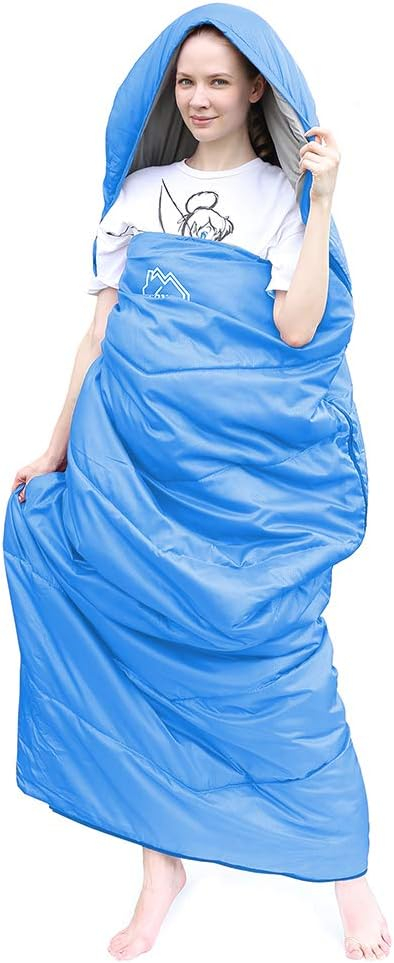 689b0eccc446870b3cff7ce49610254b253f6aad2b7509ab50341.jpg XL Size Upgraded Version of Camping Sleeping Bag 4 Seasons Warm and Cool, Lighter Weight, Adults and Children Can Use Waterproof Camping Bag, Travel and Outdoor Activities