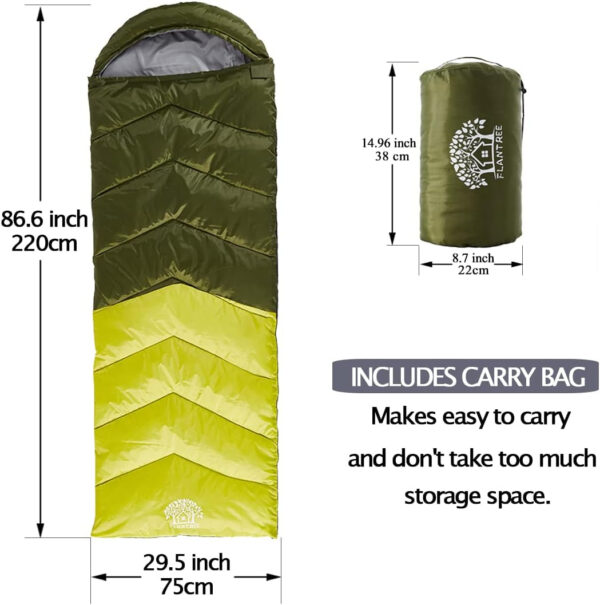 689b0f6108463fc7f0717bb6a0918b64c80bc3edafe262b314dd4.jpg Sleeping Bag 4 Seasons Adults & Kids for Camping Hiking Trips Warm Cool Weather,Lightweight and Waterproof with Compression Bag,Indoors Outdoors Activities