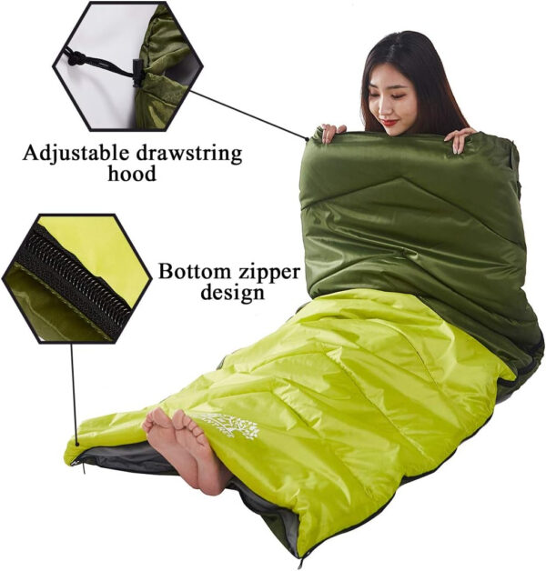 689b0f6450a269cf236f13c04b8ee45a3e5d0e58154fefab26874.jpg Sleeping Bag 4 Seasons Adults & Kids for Camping Hiking Trips Warm Cool Weather,Lightweight and Waterproof with Compression Bag,Indoors Outdoors Activities