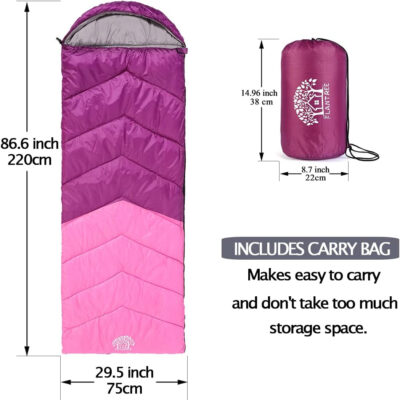 689b0f6a019d782c79501a14b274b46d6ffaffd1f765bee56ff45.jpg Sleeping Bag 4 Seasons Adults & Kids for Camping Hiking Trips Warm Cool Weather,Lightweight and Waterproof with Compression Bag,Indoors Outdoors Activities