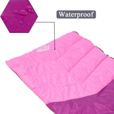 689b0f6d0d347f6dbab42156cc392592d7bf0de0eb4375b6fa066.jpg Sleeping Bag 4 Seasons Adults & Kids for Camping Hiking Trips Warm Cool Weather,Lightweight and Waterproof with Compression Bag,Indoors Outdoors Activities