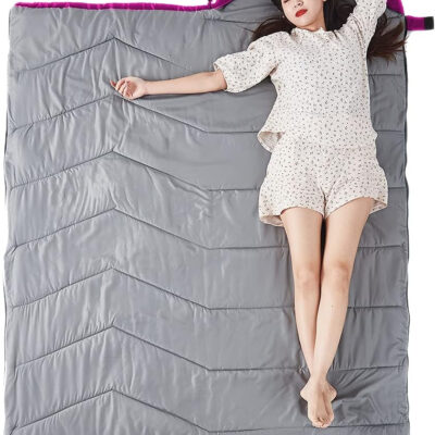 689b0f6f89678d3f30de9c4a96ff3fd724bfdbecdbf23fb803284.jpg Sleeping Bag 4 Seasons Adults & Kids for Camping Hiking Trips Warm Cool Weather,Lightweight and Waterproof with Compression Bag,Indoors Outdoors Activities