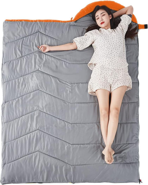 689b0f7751ce7fb001e2797e012038a59c4328e57900194a21de4.jpg Sleeping Bag 4 Seasons Adults & Kids for Camping Hiking Trips Warm Cool Weather,Lightweight and Waterproof with Compression Bag,Indoors Outdoors Activities
