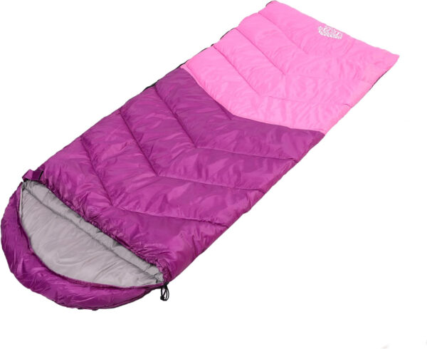 689b0f78b7d227527feecf0ce2eee8aabd20a977cc2365530aa54.jpg Sleeping Bag 4 Seasons Adults & Kids for Camping Hiking Trips Warm Cool Weather,Lightweight and Waterproof with Compression Bag,Indoors Outdoors Activities