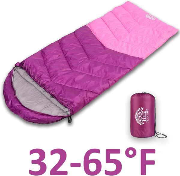 689b0f7bd0e3755ddab1722c590679bbd1b691d278ccc119325e4.jpg Sleeping Bag 4 Seasons Adults & Kids for Camping Hiking Trips Warm Cool Weather,Lightweight and Waterproof with Compression Bag,Indoors Outdoors Activities