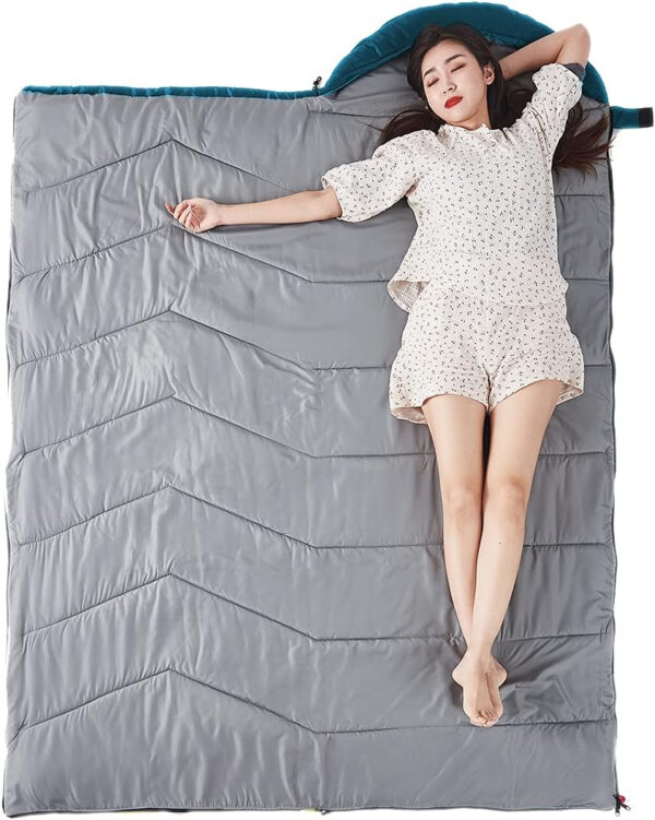 689b0f8c3111d54d769a6134a91bca5cb7fdd1dc42ad55982fe56.jpg Sleeping Bag 4 Seasons Adults & Kids for Camping Hiking Trips Warm Cool Weather,Lightweight and Waterproof with Compression Bag,Indoors Outdoors Activities