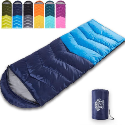689b0f8d896aecc3e97709ecc3d6a4d9c1430678bf0852efee92a.jpg Sleeping Bag 4 Seasons Adults & Kids for Camping Hiking Trips Warm Cool Weather,Lightweight and Waterproof with Compression Bag,Indoors Outdoors Activities