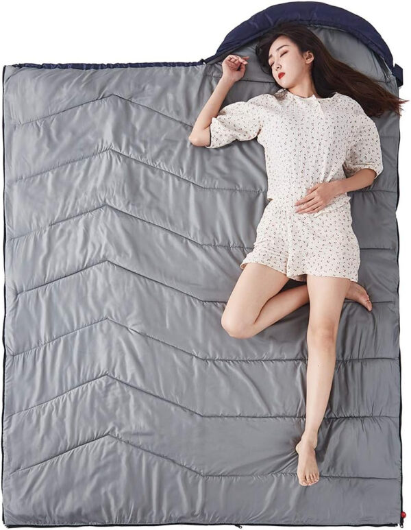689b0f9467edde6707365edbb4a71747b0176bcb91585fa7114bf.jpg Sleeping Bag 4 Seasons Adults & Kids for Camping Hiking Trips Warm Cool Weather,Lightweight and Waterproof with Compression Bag,Indoors Outdoors Activities