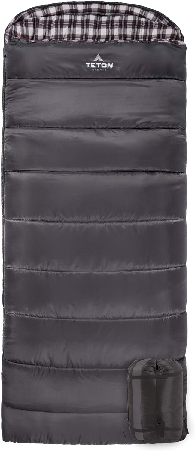 Teton Celsius Regular, -25F, 20F, 0F Degree Sleeping Bags, All Weather Bag for Adults and Kids, Camping Made Easy and Warm, Travel Sack Included