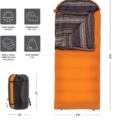 Teton Celsius Regular, -25F, 20F, 0F Degree Sleeping Bags, All Weather Bag for Adults and Kids, Camping Made Easy and Warm, Travel Sack Included
